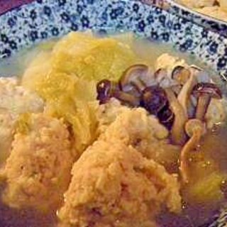 生姜たっぷり☆白菜と鶏団子スープ煮